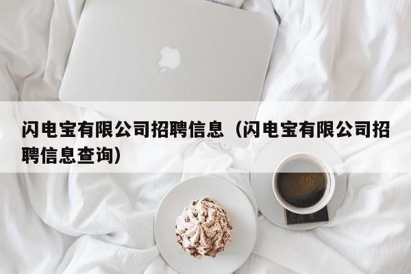闪电宝有限公司招聘信息（闪电宝有限公司招聘信息查询）