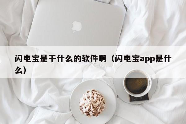 闪电宝是干什么的软件啊（闪电宝app是什么）