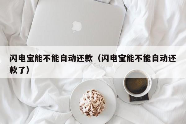 闪电宝能不能自动还款（闪电宝能不能自动还款了）