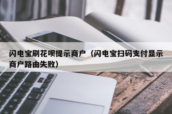 闪电宝刷花呗提示商户（闪电宝扫码支付显示商户路由失败）